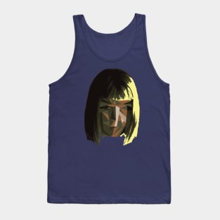 Abstract Face Tank Top